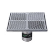 300mm Square Floor Waste Arrestor (suits 100mm pipe) (Heel Proof) FW-300BS-304