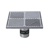 300mm Square Floor Waste Arrestor (suits 100mm pipe) (Heel Proof) FW-300BS-304