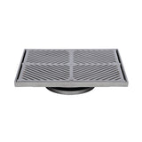 300mm Square Floor Waste (suits 150mm pipe) (Heel Proof) FW-300S-150-316