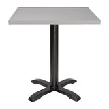 Bolero Light Grey Aluminium Table Top Square - 700mm