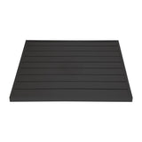 Bolero Black Aluminium Table Top Square - 700mm