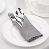 Olympia Linen Table Napkin 400x400mm Grey (Pack 12)