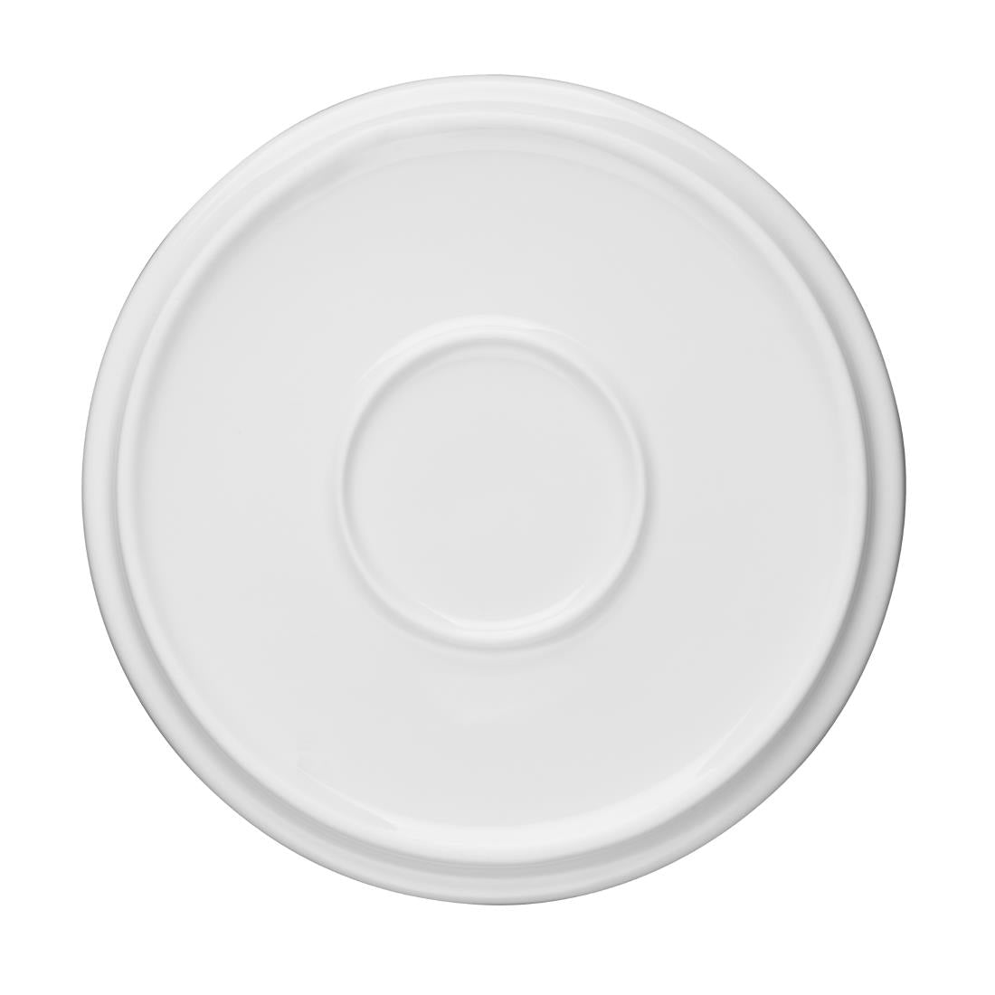 Olympia Whiteware Flat Round Plate - 150mm 6" (Box 6)