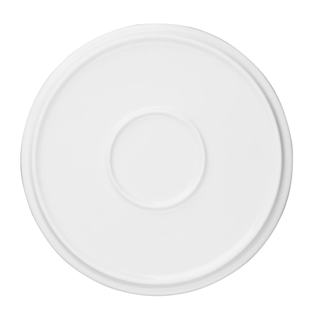 Olympia Whiteware Flat Round Plate - 210mm 8 1/4" (Box 6)