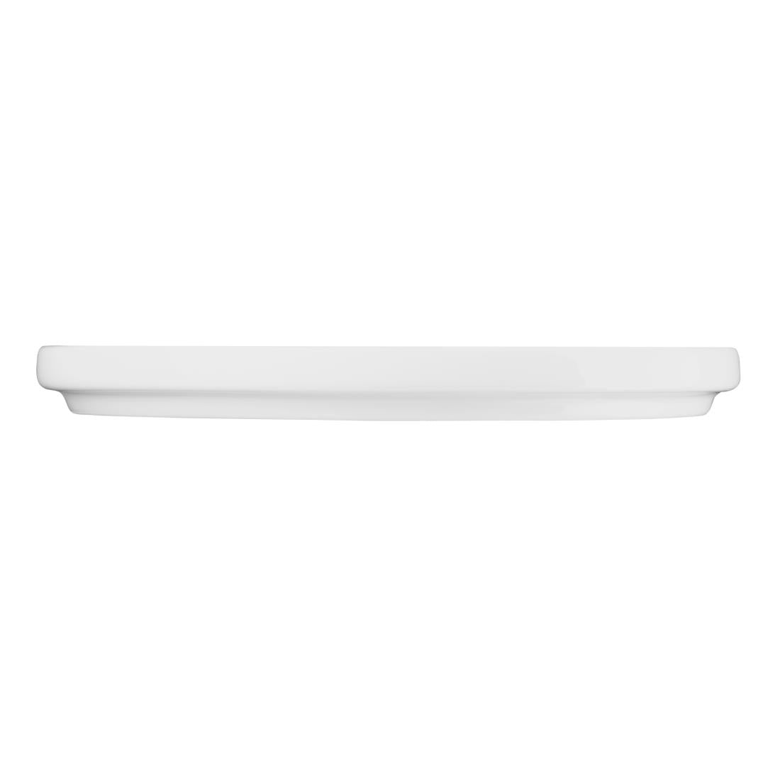 Olympia Whiteware Flat Round Plate - 210mm 8 1/4" (Box 6)