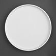 Olympia Whiteware Flat Round Plate - 268mm 10 1/2" (Box 4)