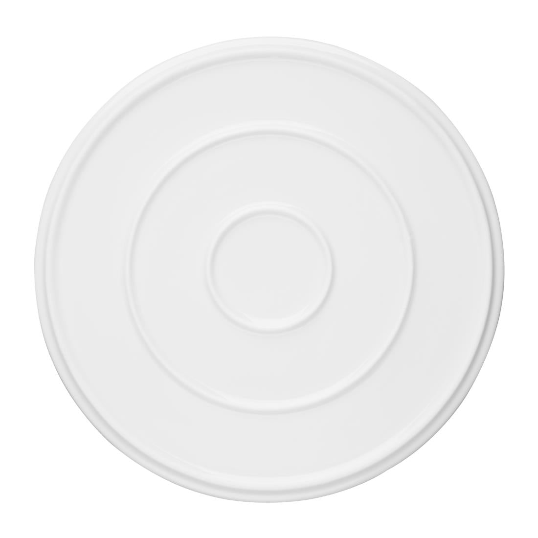 Olympia Whiteware Flat Round Plate - 268mm 10 1/2" (Box 4)