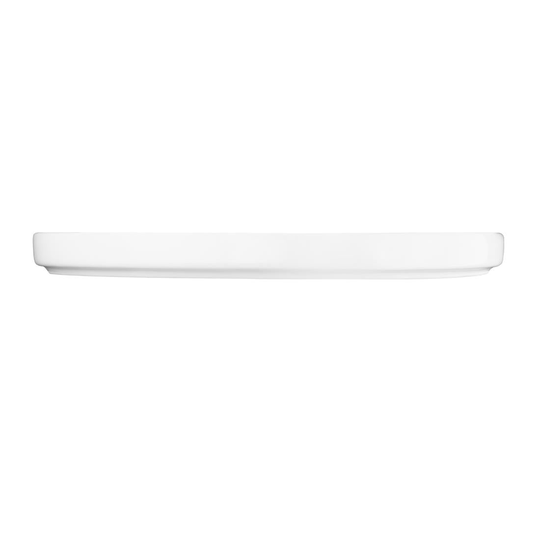 Olympia Whiteware Flat Round Plate - 268mm 10 1/2" (Box 4)