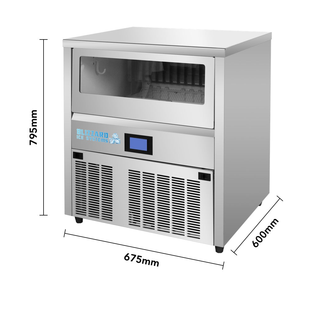 BLIZZARD Crescent Ice Maker 54kg/24hr with 30kg Storage - FWIC-54C