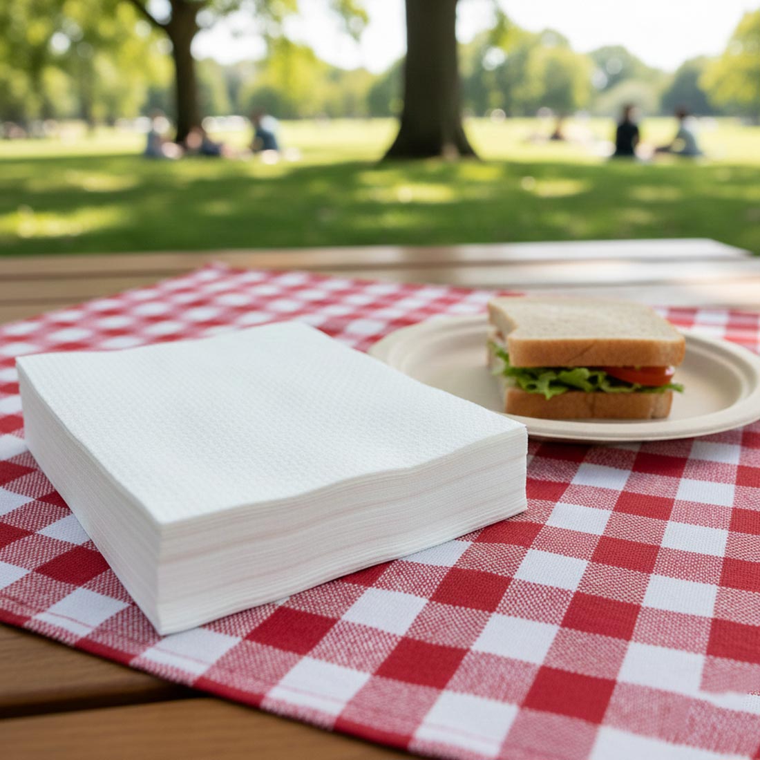 PakMax 1 ply 500 Sheets 1/8 Fold White Napkin - FWN118-300-500