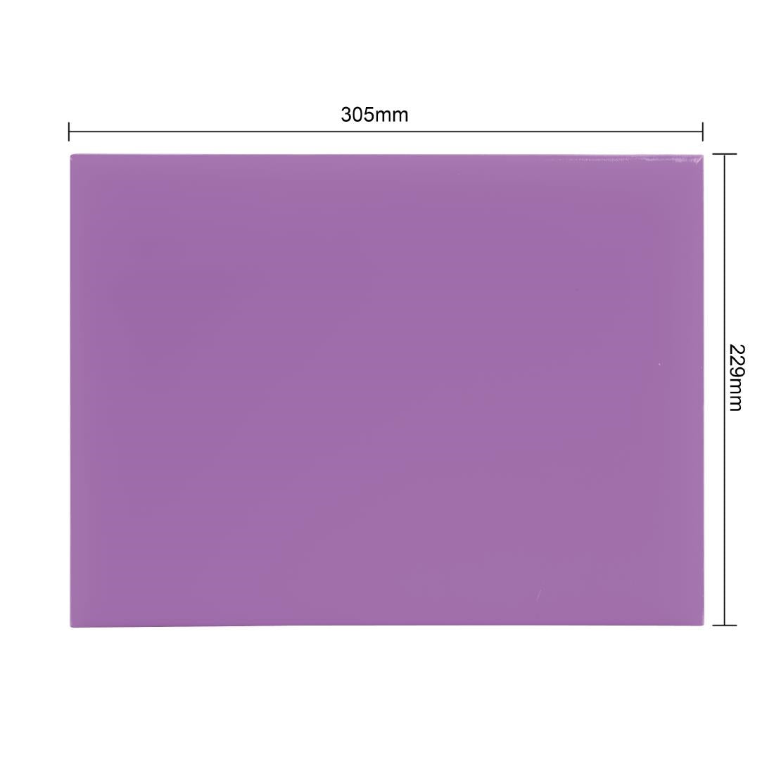 Hygiplas High Density Chopping Board Purple - 229x305x12mm