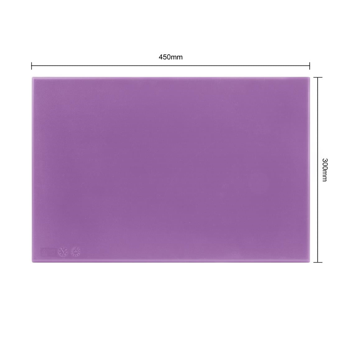 Hygiplas High Density Chopping Board Purple - 450x300x25mm