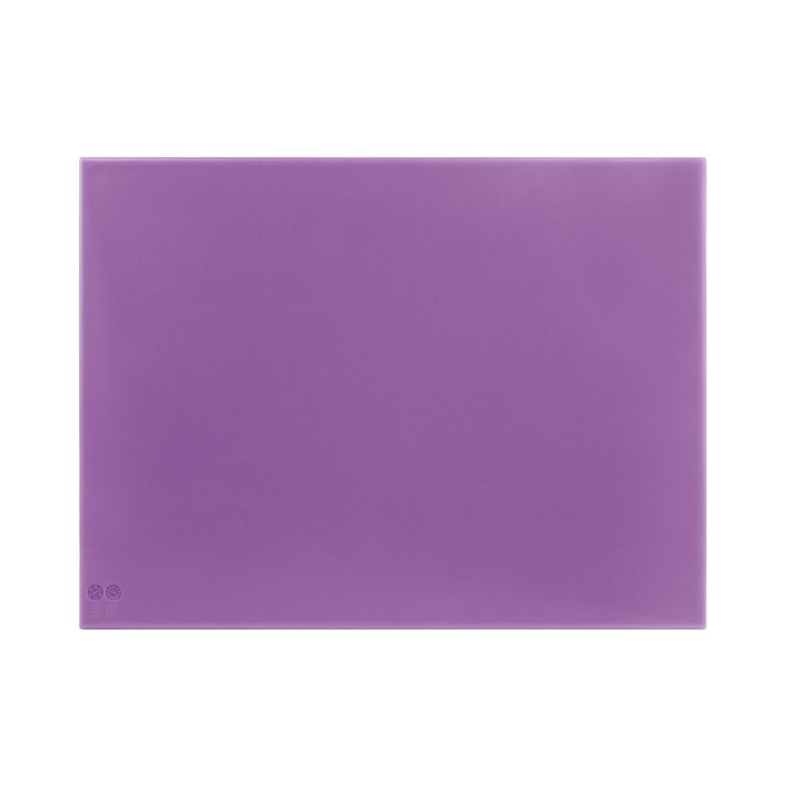 Hygiplas High Density Chopping Board Purple - 600x450x12mm