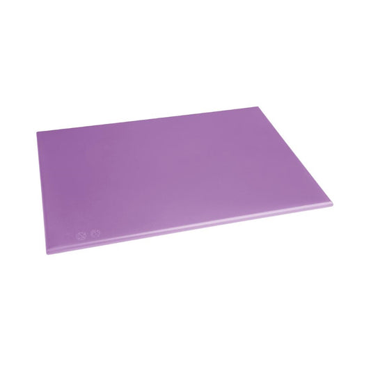 Hygiplas Antibacterial High Density Chopping Board Purple - 450x300x10mm