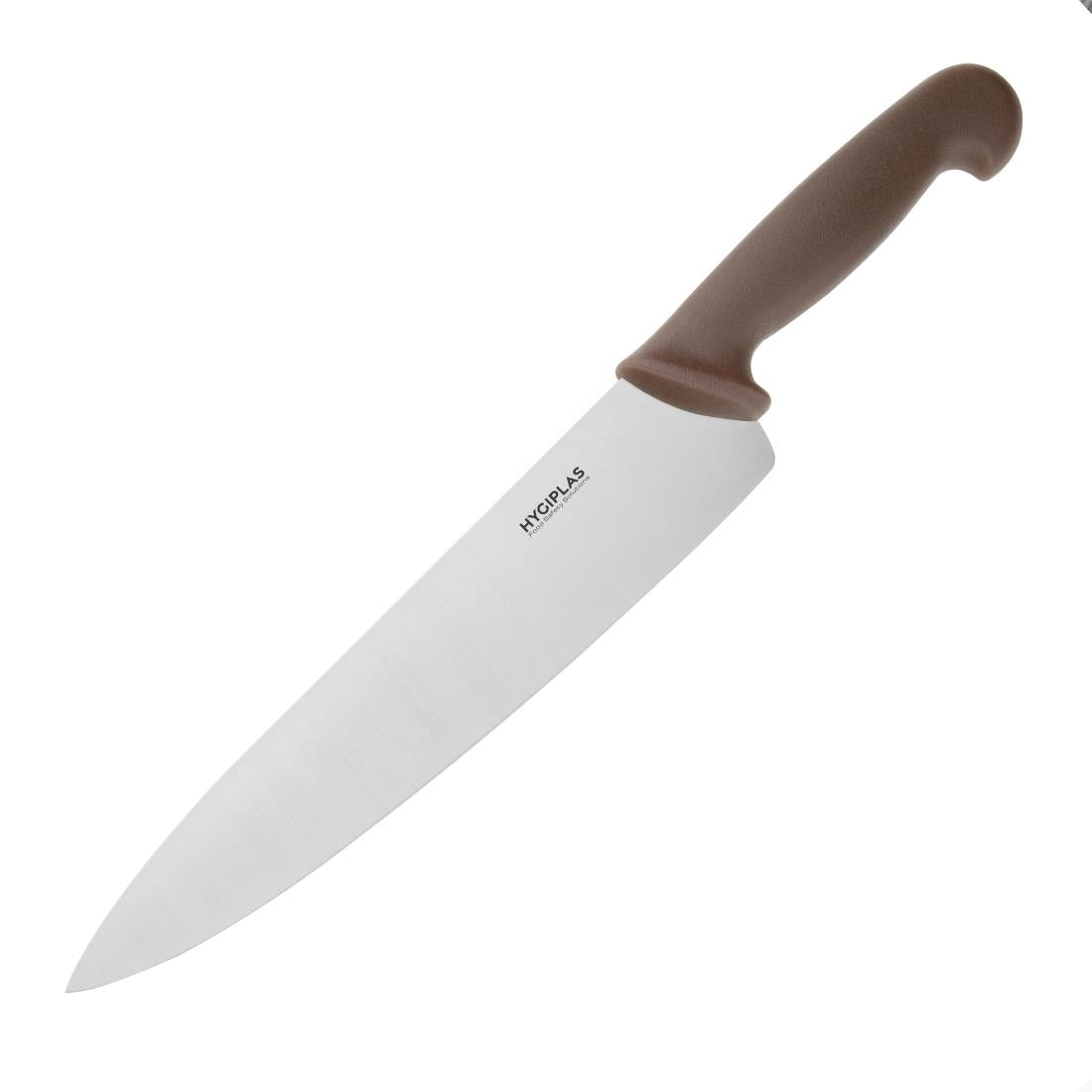 Hygiplas Cooks Knife Brown - 250mm 10"