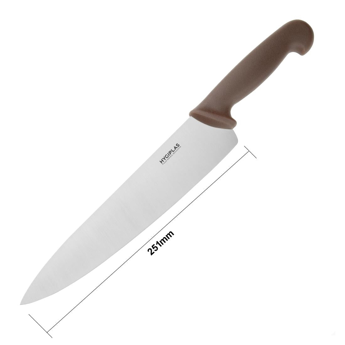 Hygiplas Cooks Knife Brown - 250mm 10"