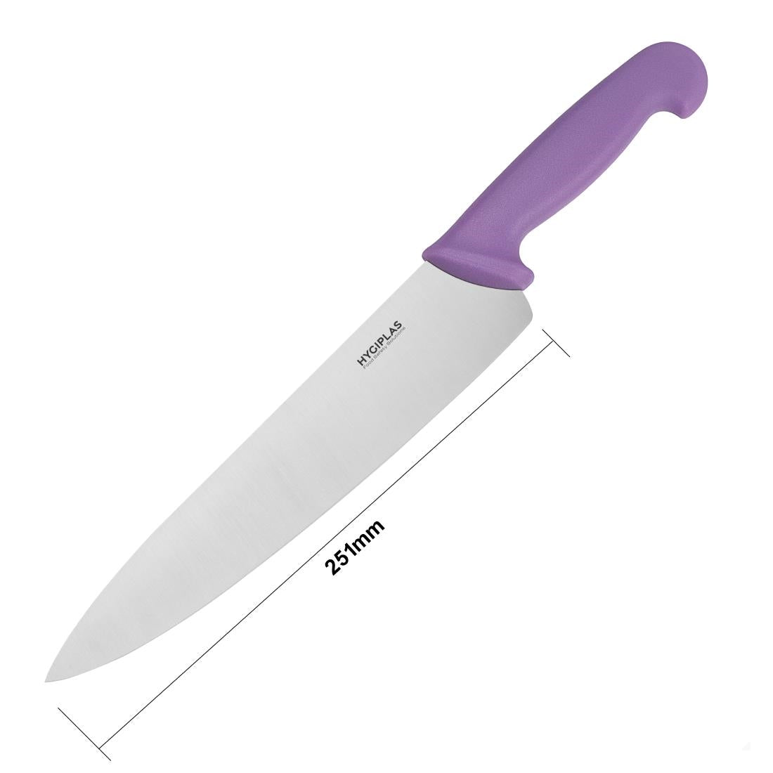 Hygiplas Cooks Knife Purple - 250mm 10"