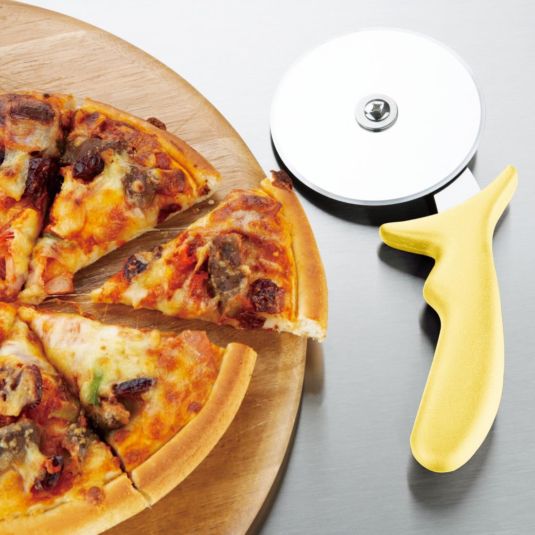 Hygiplas Pizza Wheel Yellow - 102mm 4"