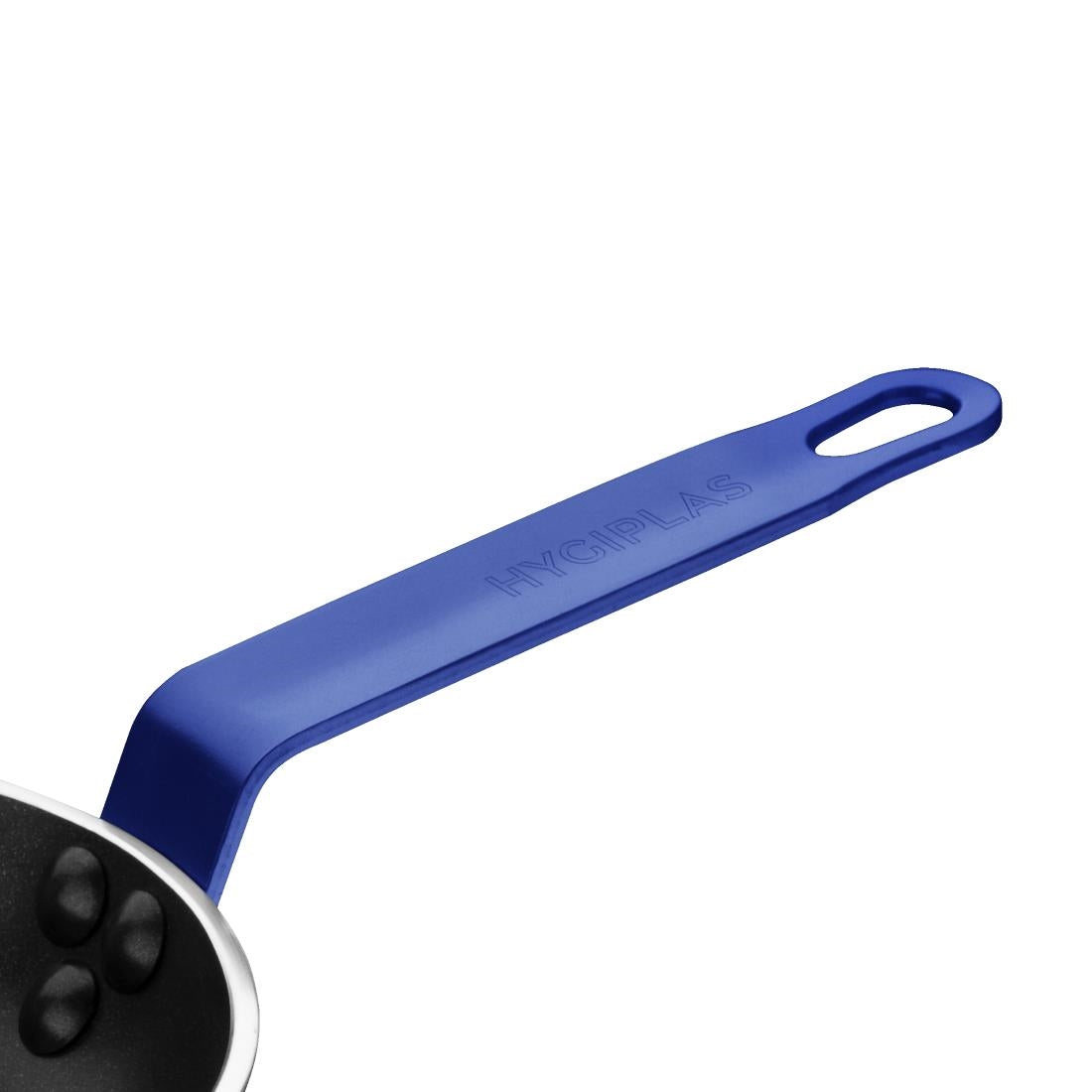 Hygiplas Frypan Aluminium Non-stick Teflon Platinum Plus Blue Handle - 240x40mm