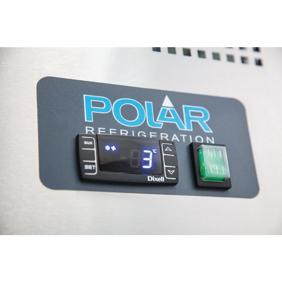 Polar U-Series Double Door Counter Fridge - 228Ltr
