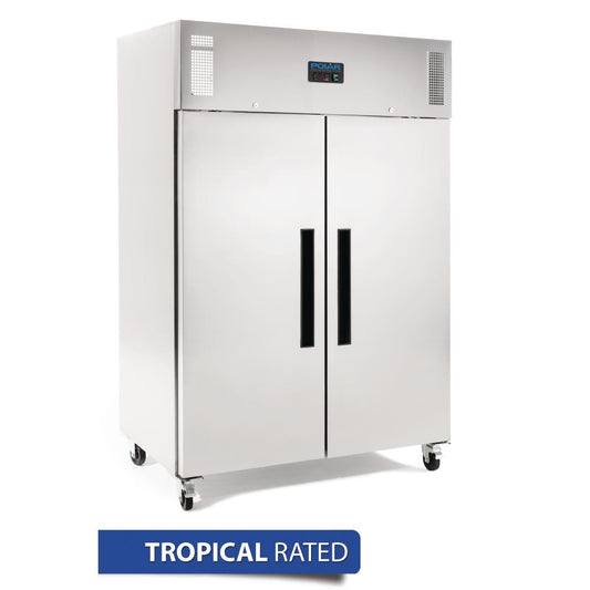 Polar G-Series Gastro Upright Freezer 2 Door - 1200L 42.4cuft Ventilated