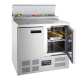 Polar G-Series Pizza Prep Counter Fridge 254Ltr