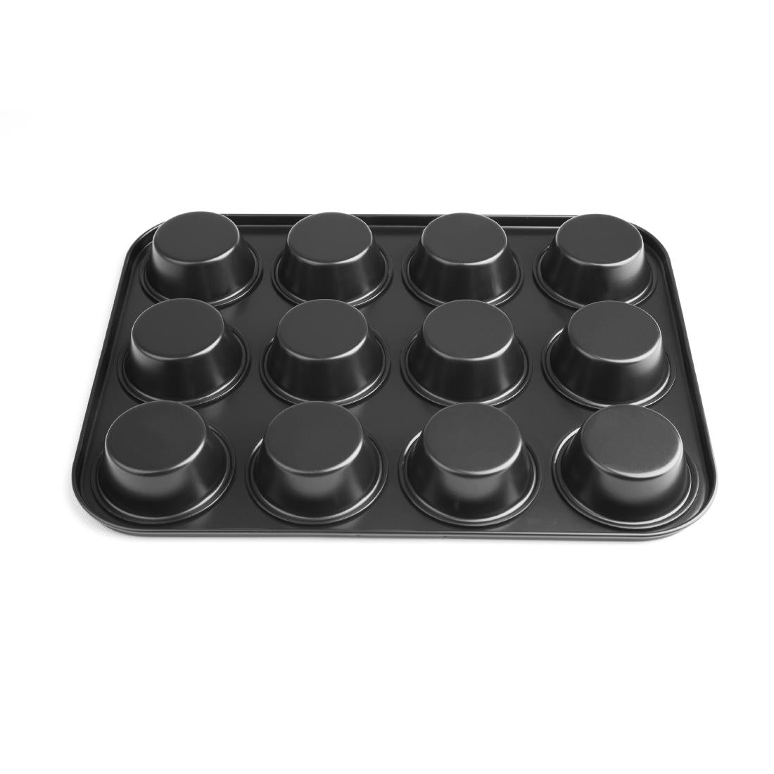 Vogue Non Stick Muffin Tray 12 Cup - 350x270x30mm 13 3/4x10 1/2x1"