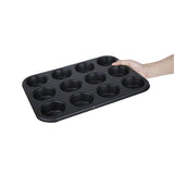 Vogue Non Stick Muffin Tray 12 Cup - 350x270x30mm 13 3/4x10 1/2x1"