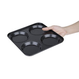 Vogue Non Stick Yorkshire Pudding Tray 4 Cup - 235x235x23mm 9 1/4x9 1/4x1"