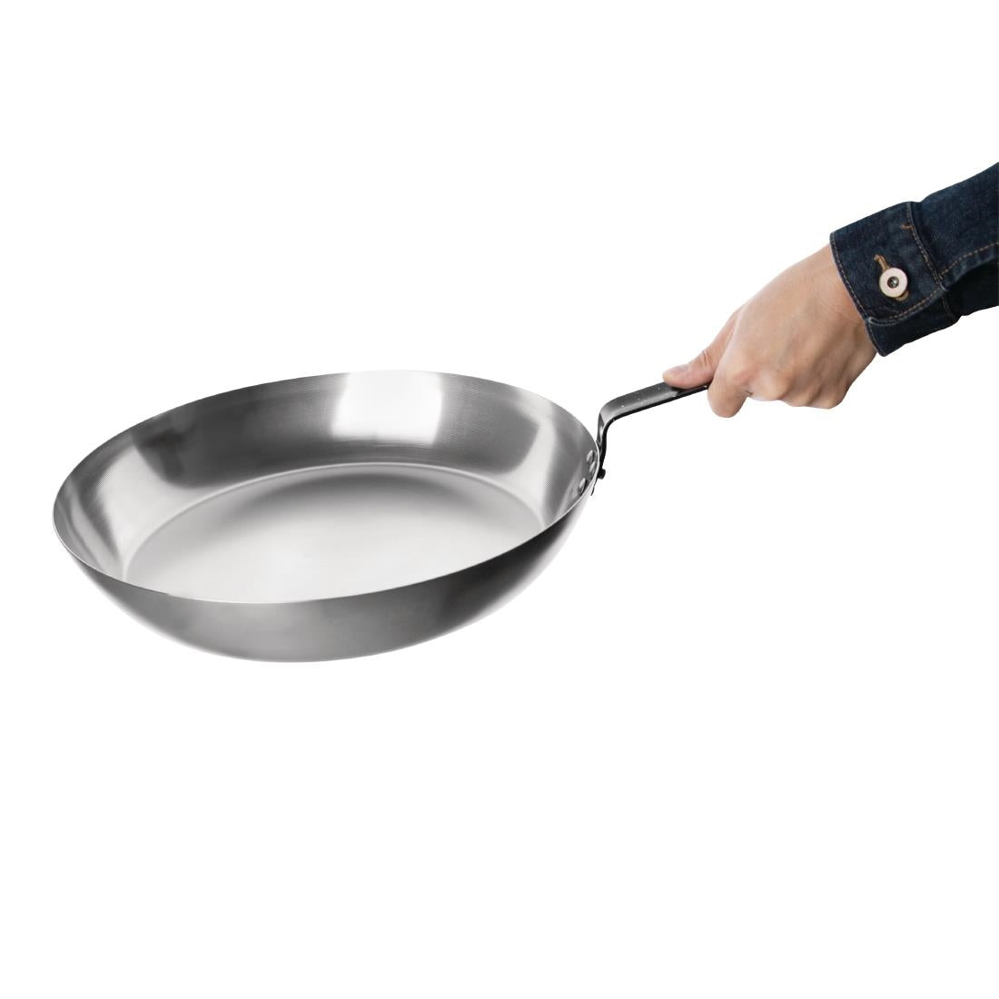 Vogue Induction Frying Pan Carbon Steel - 250mm 10"