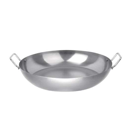 Vogue Paella Pan Carbon Steel - 400mm 16"