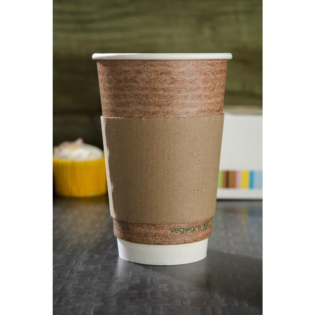 Fiesta Recyclable Cup Sleeve for 12oz/16oz Hot Cup (Pack 1000)