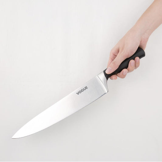 Vogue Soft Grip Chef's Knife St/St - 254mm 10"