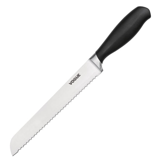 Vogue Soft Grip Bread Knife St/St - 200mm 8"