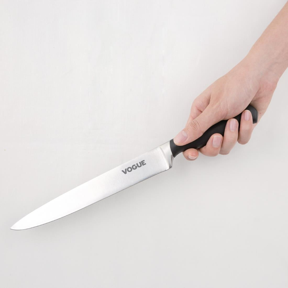 Vogue Soft Grip Carving Knife St/St - 200mm 8"