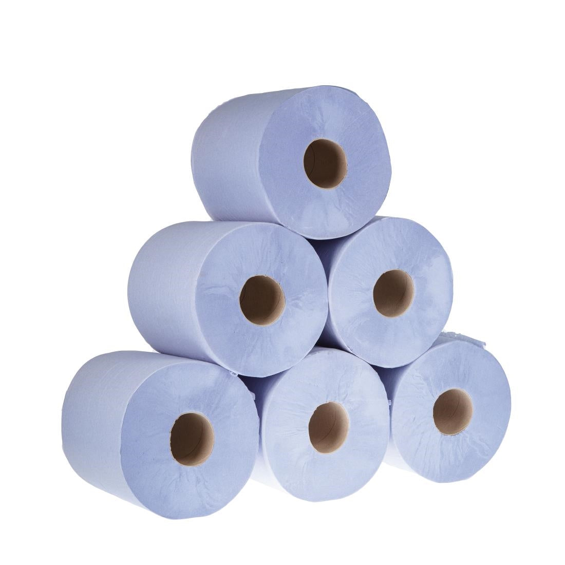 Jantex Centre Feed Roll Blue 1ply - 300m x 175mm (Pack 6)