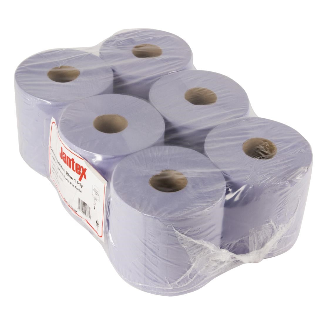 Jantex Centre Feed Roll Blue 1ply - 300m x 175mm (Pack 6)