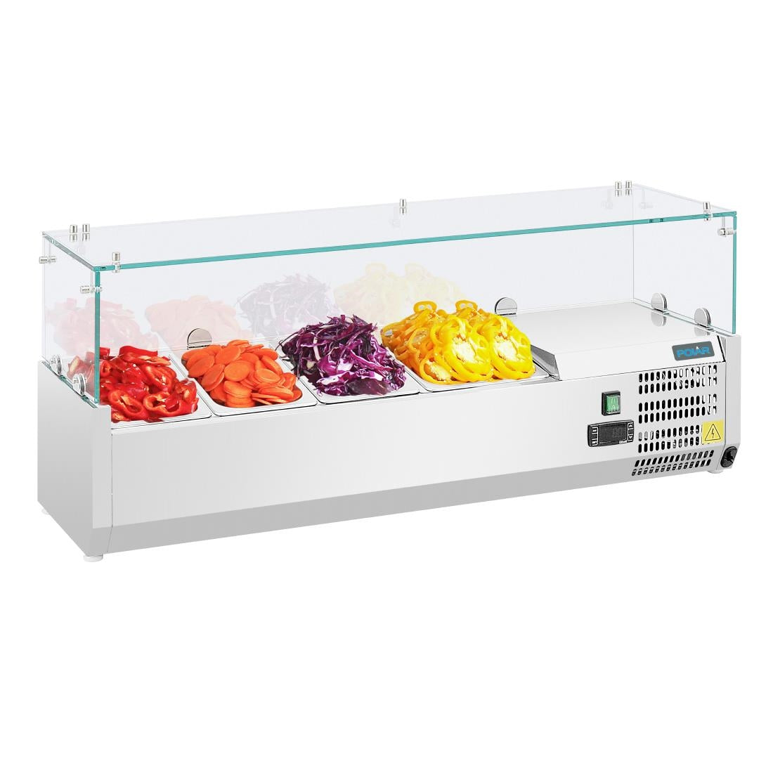 Polar G-Series Countertop Prep Fridge 3x 1/3GN & 1x 1/2GN