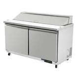 Polar U-Series Double Door Prep Counter Fridge - 527Ltr