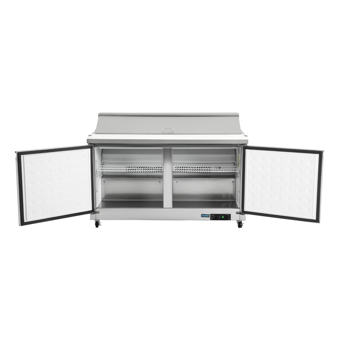 Polar U-Series Double Door Prep Counter Fridge - 527Ltr