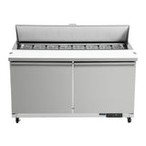 Polar U-Series Double Door Prep Counter Fridge - 527Ltr