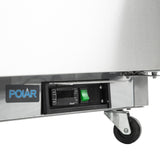 Polar U-Series Double Door Prep Counter Fridge - 527Ltr