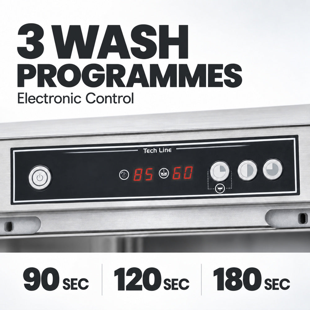 Asber Tech Line Underbench Dishwasher - GE-500BDD
