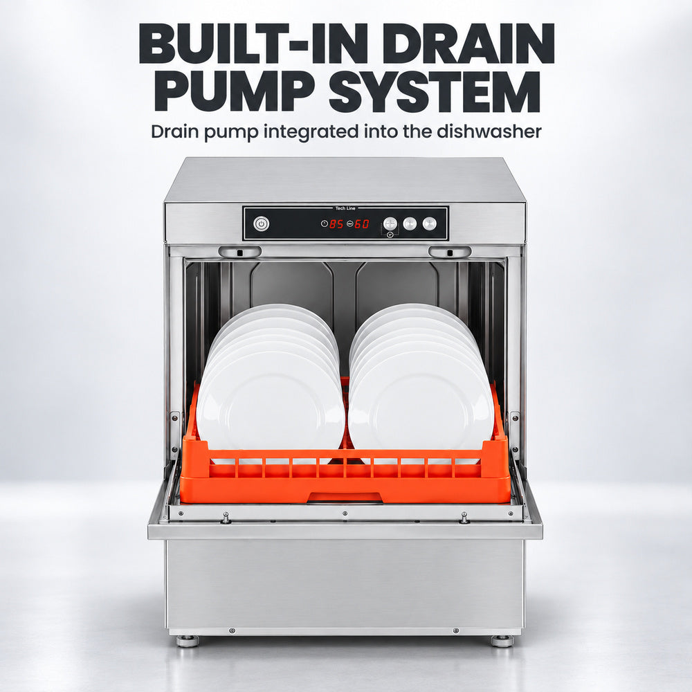 Asber Tech Line Underbench Dishwasher - GE-500BDD