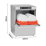 Asber Tech Line Underbench Dishwasher - GE-500BDD