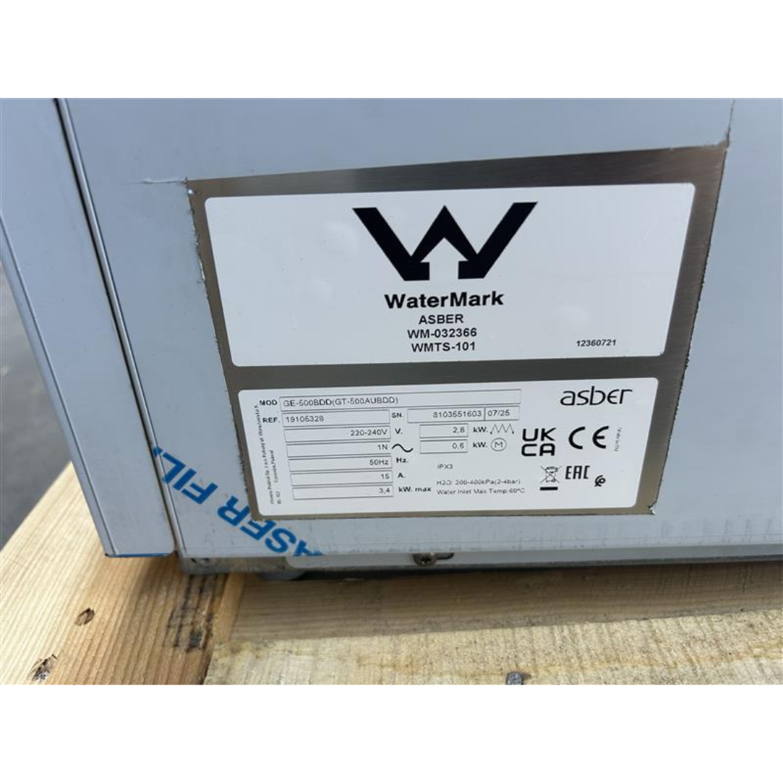 Ex-Showroom: Asber Tech Line Underbench Dishwasher - GE-500BDD-QLD144