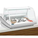 Polar Counter Top Serve Over Fish Display Unit White - 915mm