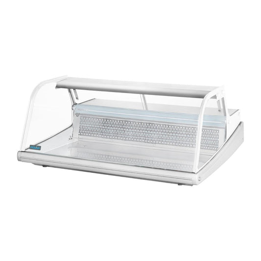Polar Counter Top Serve Over Fish Display Unit White - 1245mm