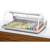 Polar Counter Top Serve Over Fish Display Unit White - 1245mm