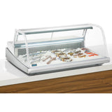 Polar Counter Top Serve Over Fish Display Unit White - 1245mm